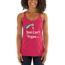 Load image into Gallery viewer, TFK I Just Can&#39;t Vegan Women&#39;s Racerback Tank