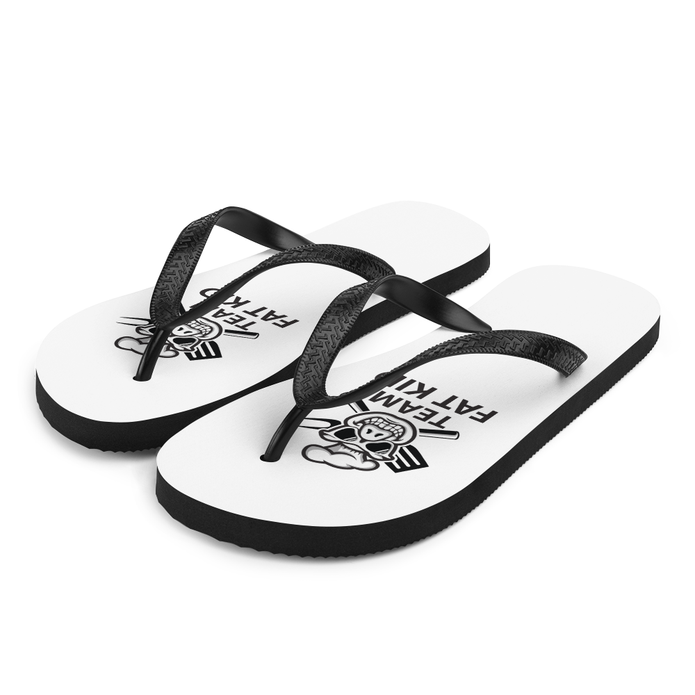 ◆PAES◆ Flipflop 01 Doodle Black Lotus Mandala Flip Flops | Nicole Bishopp