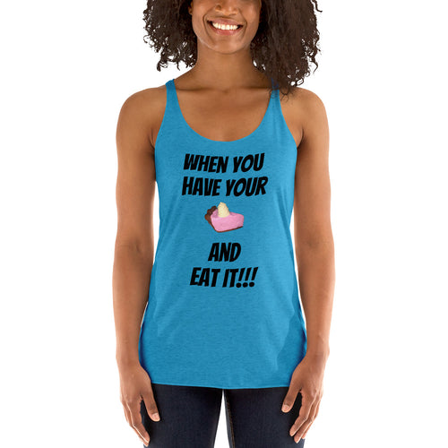 TFK Eat Cake Women's Racerback Tank