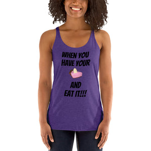 TFK Eat Cake Women's Racerback Tank