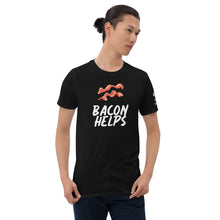 Load image into Gallery viewer, Bacon Helps Short-Sleeve Unisex T-Shirt