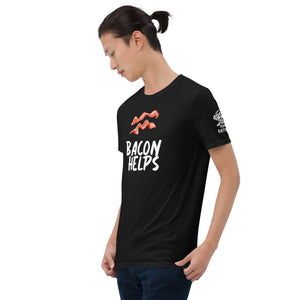Bacon Helps Short-Sleeve Unisex T-Shirt