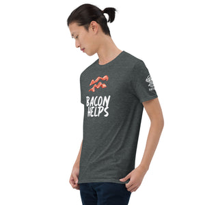 Bacon Helps Short-Sleeve Unisex T-Shirt